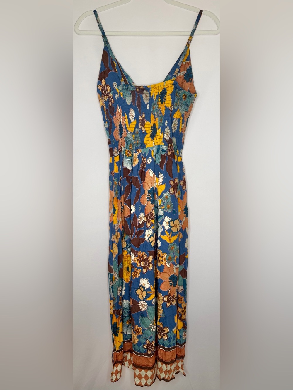 Vintage-Inspired Floral Midi Dress | Boho Retro Sundress - Picture 4 of 11